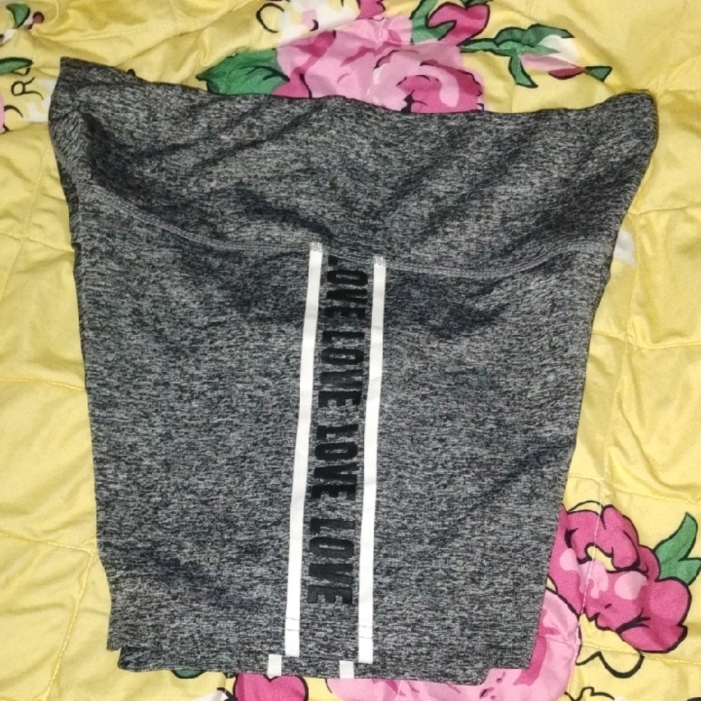 Fila Gray Athletic Shorts with White Stripe